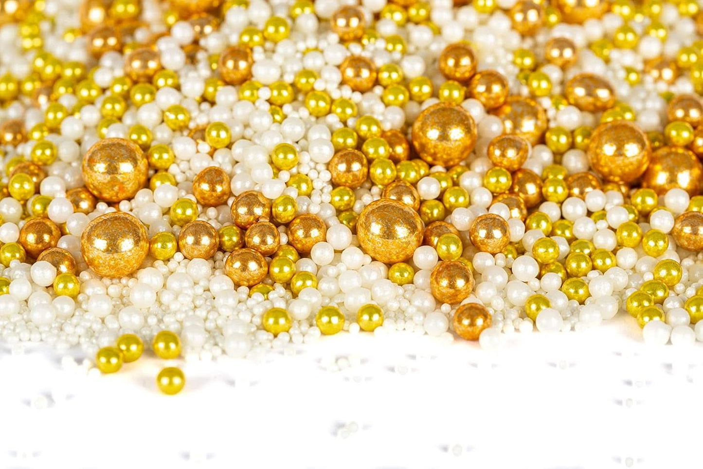 Super Streusel Gold Glimmer, Weihnachtsstreusel, 180 Gramm Streusel Naty Shop