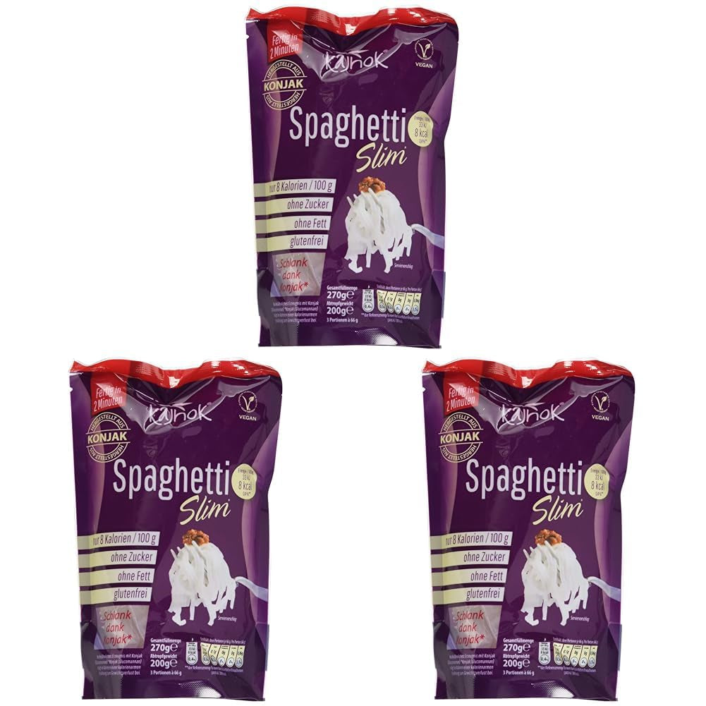 Dünne vegane Spaghetti, 200g (3er Pack)