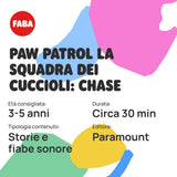 Klangfigur – PAW Patrol Puppy Team: Chase – Klanggeschichten und Märchen, Jungen und Mädchen 2–4 Jahre, italienische Version. Babyspielzeug Naty Shop
