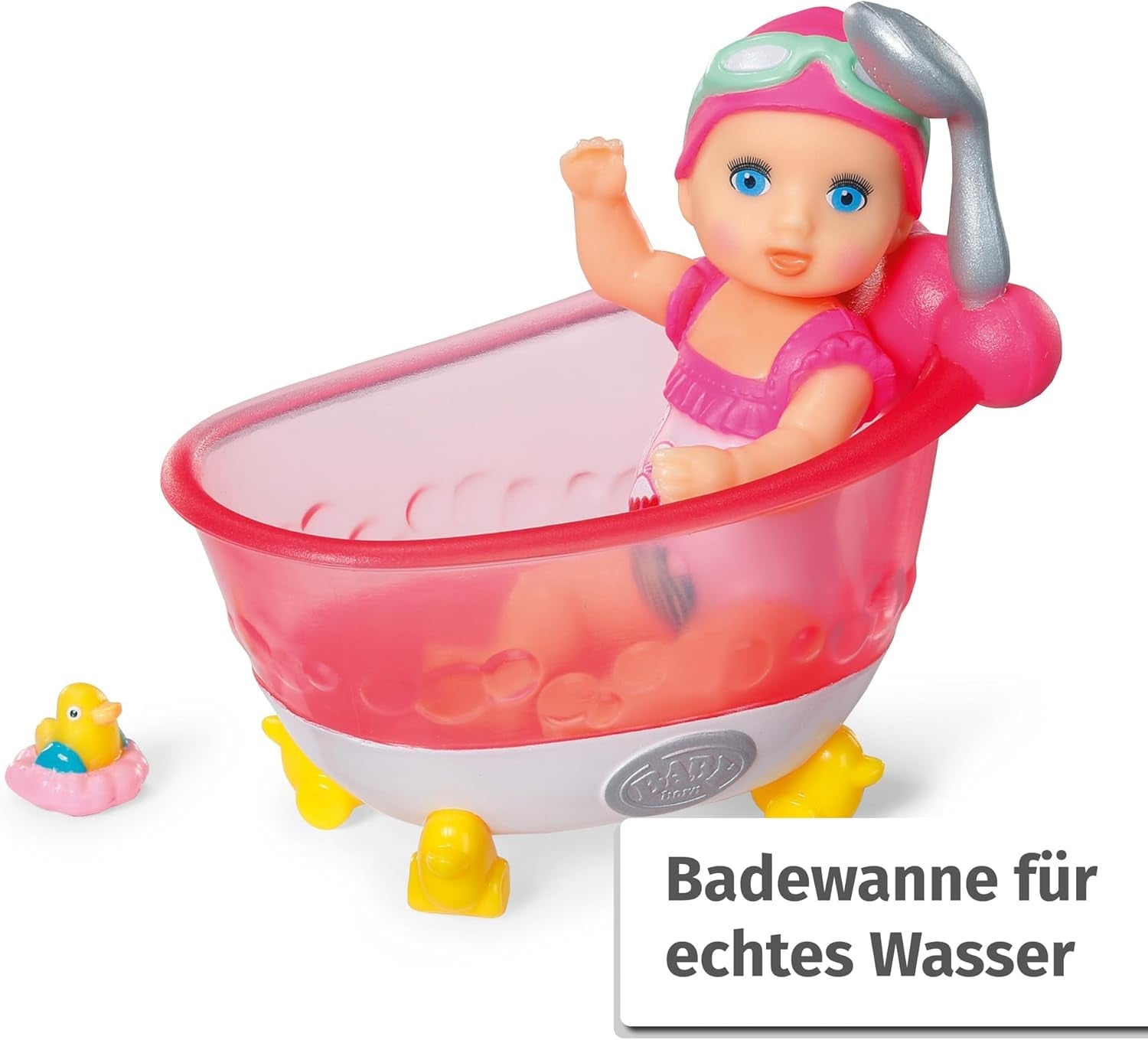 BABY born Minis Spielset mit Minis Puppe Amy und Duck, 906101 Zapf Creation