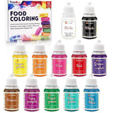 Set mit 12 flüssigen Lebensmittelfarben, 10 ml Naty Shop Default Title