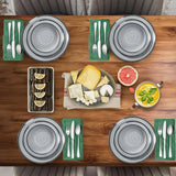 Melamin-Besteckset, 24-teilig, für 4 Personen, Camping-Teller-Set – Outdoor- und Indoor-Besteck