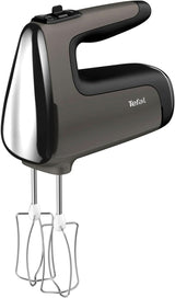Tefal HT650E Power Mix Silence Handmixer | 600 Watt | Variabler Geschwindigkeitsregler | Turbo- und Auswurf-Funktion | Extremer Freizeitmotor | inkl. 2 Rührbesen und 2 Knethaken | Wheat Kitchen Naty Shop Single