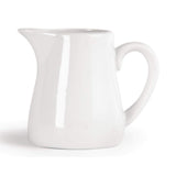 Olympia Whiteware Servierkannen 170 ml/6 oz (6er-Pack), weißes Porzellan – Kanne mit Henkel, ideal für Milch, Sahne, Vanillepudding, Soßen, Bratensoße – spülmaschinen- und mikrowellengeeignet, Café-Restaurant-Hausgebrauch, U819