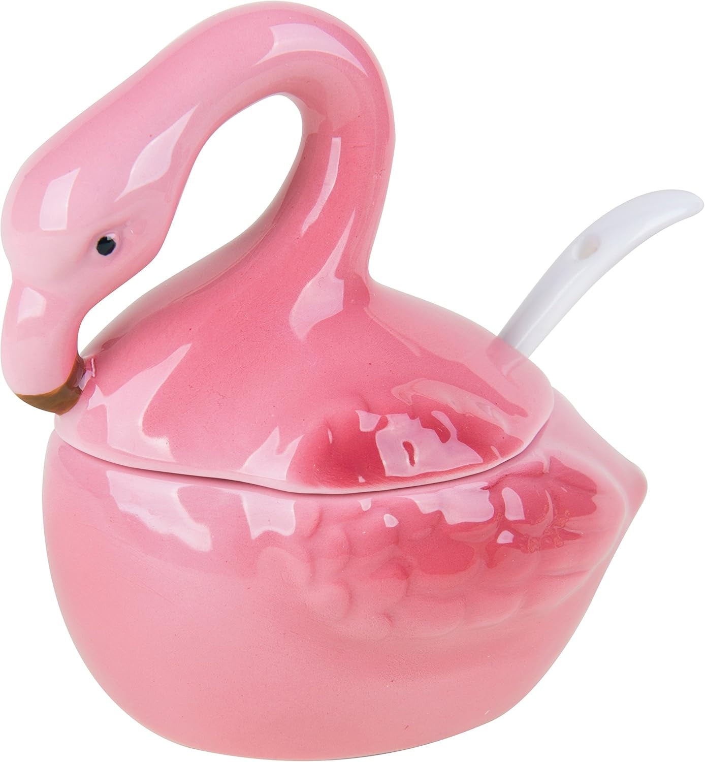 Excelsa Tropical Käse-/Zuckerdose, Keramik, rosa