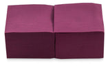 Saten Ser22104961 Coktail-Serviette, 20 x 20, 2-lagig, 1/4-Faltung, 100 Servietten, Punta-Punta, Schwarz