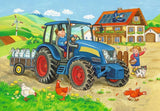 Ravensburger Puzzle für Kinder – 07616 Baustelle und Bauernhof – Puzzle für Kinder ab 3 Jahren, mit 2X12 Teilen Puzzle Naty Shop