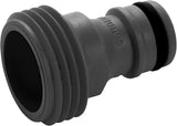 Adapter für Gardena-Geräte: Anschluss an das originale Gardena-System für Bewässerungsgeräte mit Innengewinde, passend für 26,5 mm Gewinde (G 3/4"), verpackt (2921-20), Schwarz