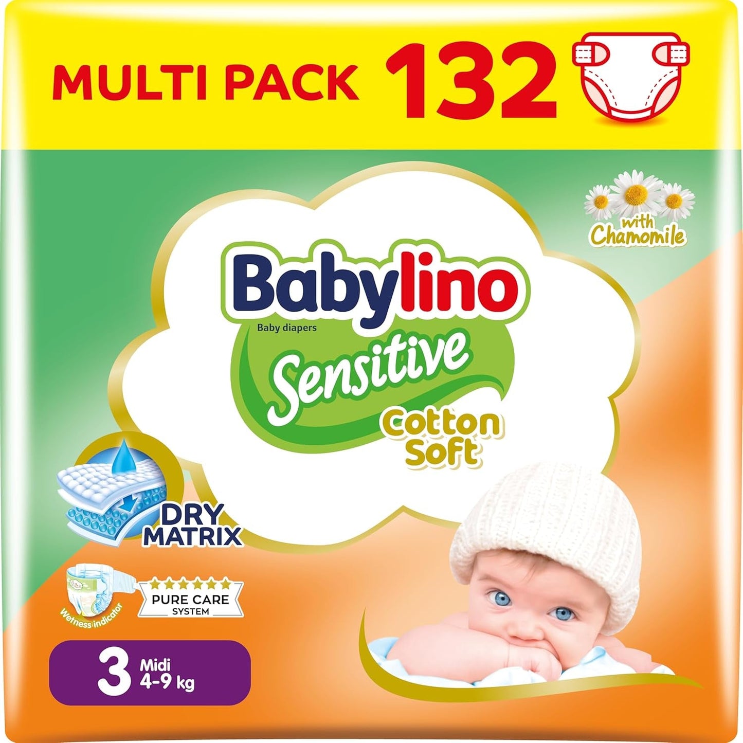 Babywindeln Sensitive Größe 4, Maxi (8-13 kg), 20 Stück