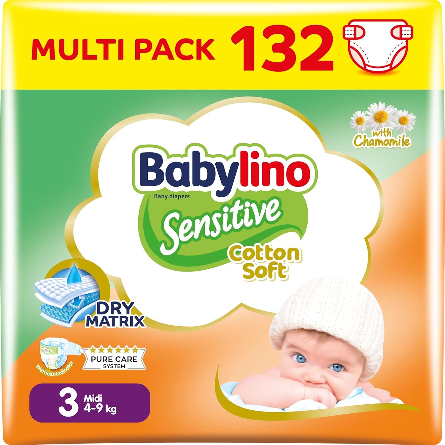 Babywindeln Sensitive Größe 4, Maxi (8-13 kg), 20 Stück