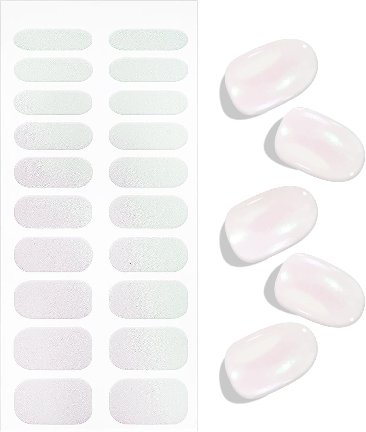 JMEOWIO Nagelfolie, glitzernde Gel-Nagelfolie, selbstklebender Nagelaufkleber, UV-härtende Nageldekoration, Design-Zubehör