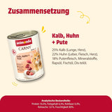 animonda Carny Katzen Nassfutter Kitten Chicken + Pute (12 x 400g), Kitten getreidefreies Katzennassfutter ohne Zucker für wachsende Kätzchen bis 1 Jahr, mit frischen Zutaten