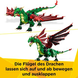 LEGO Creator 3In1 Grüner Drache – Spielzeug – Verwandelt sich in eine Seeschlange oder einen Phönix – Tierbauspielzeug für Kinder – Geschenk für Jungen und Mädchen ab 9 Jahren 31161 Bausets Besuchen Sie den LEGO-Store