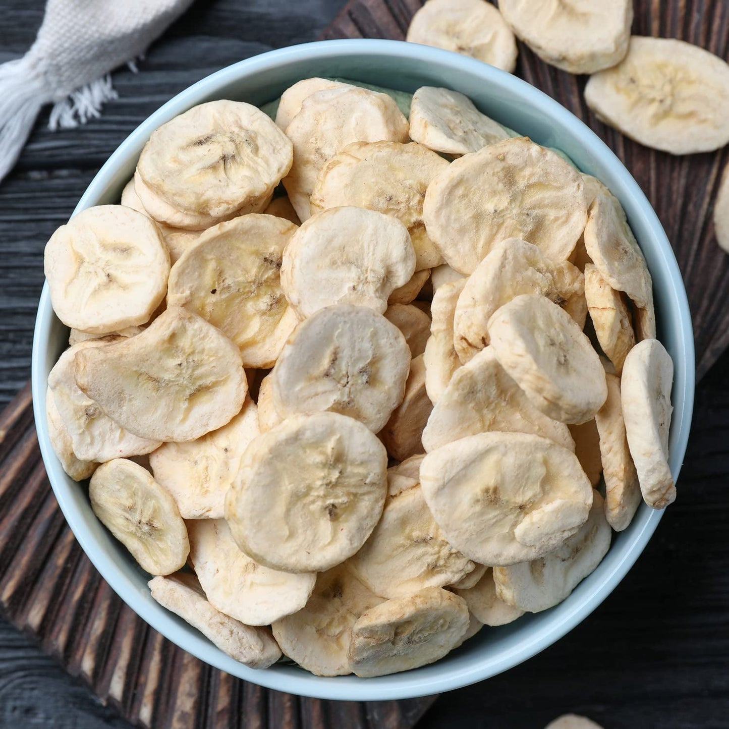 Gefriergetrocknete Bananenscheiben 100g - gefriergetrocknete Bananenchips - gefriergetrocknete Trockenfrüchte - getrocknete Bananenscheiben für Dekoration, Snacks, Smoothies und Desserts Dehydrierte Produkte Naty Shop