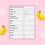 Gefriergetrocknete Bananenscheiben 100g - gefriergetrocknete Bananenchips - gefriergetrocknete Trockenfrüchte - getrocknete Bananenscheiben für Dekoration, Snacks, Smoothies und Desserts Dehydrierte Produkte Naty Shop