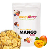 Gefriergetrocknete Mangoscheiben 100 g – gefriergetrocknete Mangochips – gefriergetrocknete Trockenfrüchte – gefriergetrocknete Früchte, getrocknete Mango für Dekoration, Snacks, Smoothies, Desserts. Dehydrierte Produkte Naty Shop 100 g