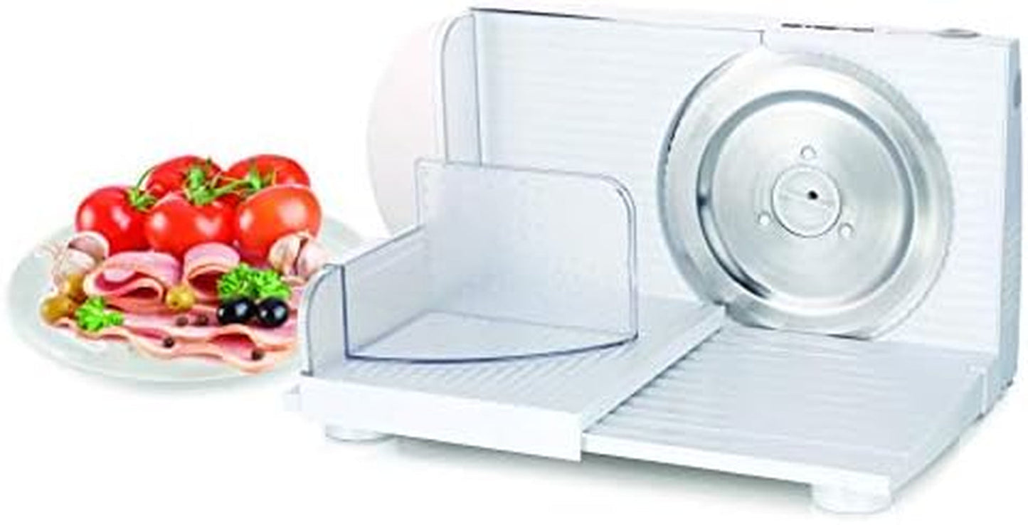Emerio Allesschneider „Made in EU“ MS-125000, Edelstahlklinge hergestellt in Deutschland, verstellbar 0-17 mm, 100 W Aktenvernichter und Allesschneider Naty Shop