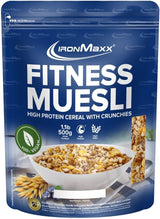 IronMaxx Fitness Müsli - Cookies & Cream, 2 kg Beutel | Proteinreiches veganes Müsli mit knusprigem Inhalt | Wenig Zucker und viel Ballaststoffe