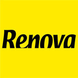 Renova große weiße Papierservietten, 75 Servietten