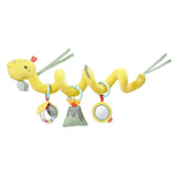 Fehn Activity Spiral Dino – Schiebe- und Zieh-Kinderwagenspielzeug – Baby-Dinosaurierspielzeug für Bett, Spielecke, Kinderwagen und Autositz – Motorikspielzeug für Babys und Kleinkinder ab 0+ Monaten Bebe Naty Shop Dino Toys