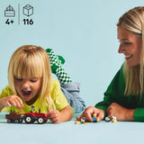 LEGO City Traktor mit Anhänger – Bauernhofspielzeug mit Traktor und Tierfiguren – Montessori-Spielsets für Jungen und Mädchen ab 4 Jahren – Geschenk mit 2 Minifiguren 60461 Bausets Besuchen Sie den LEGO-Store