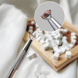 100 Stück Nail Art Schwamm Mit Piercing Zange,Nail Art Zubehör Schwamm Mit Piercing Kugel Aufdreher,Sponge Brush Applikator,Nagelkunst-Rendering-Werkzeuge,Für Gradient Nail Art Patterns Erstellen.