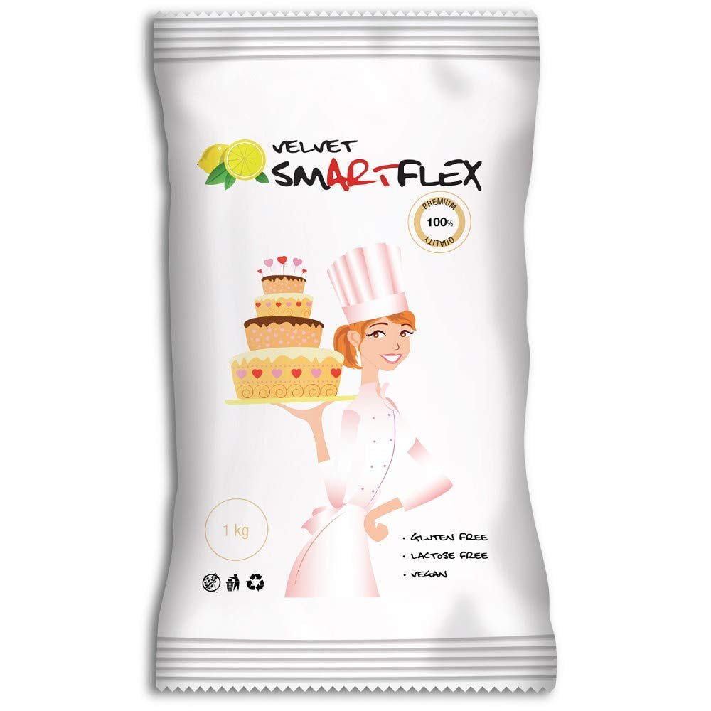 White Velvet-Fondant mit Zitronengeschmack, 250 g Naty Shop Default Title Zuckerpaste