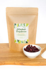 FOOD&WOOD® Ganze getrocknete Cranberries 500g | Getrocknete Preiselbeeren | 1A Qualität | Natürlich süß | ideal als Snack, im Joghurt oder zum Backen | ohne Zuckerzusatz | Trocken | ungeschwefelt. Naty Shop dehydrierte Produkte