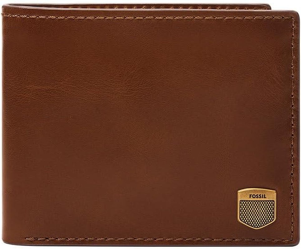Fossil Herren Hayes Card Case Bifold Wallet Men Naty Shop Erdnussbraun