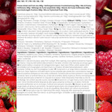 Gefriergetrocknete Früchte Rote Fruchtmischung | XL 300g gefriergetrocknete Erdbeeren Himbeeren Sauerkirschen Trockenfruchtmischung | Gefriergetrocknete Früchte Erdbeere Himbeere Sauerkirsche | ZingyZoo Dehydrierte Produkte Naty Shop