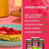 Gefriergetrocknete Früchte: 100g gefriergetrocknete Himbeeren für Smoothie-Bowls, Müsli, Porridge-Toppings – gefriergetrocknete Beeren ohne Zuckerzusatz – gefriergetrocknete Beeren – Früchte von NutriPur Dehydrierte Produkte Naty Shop