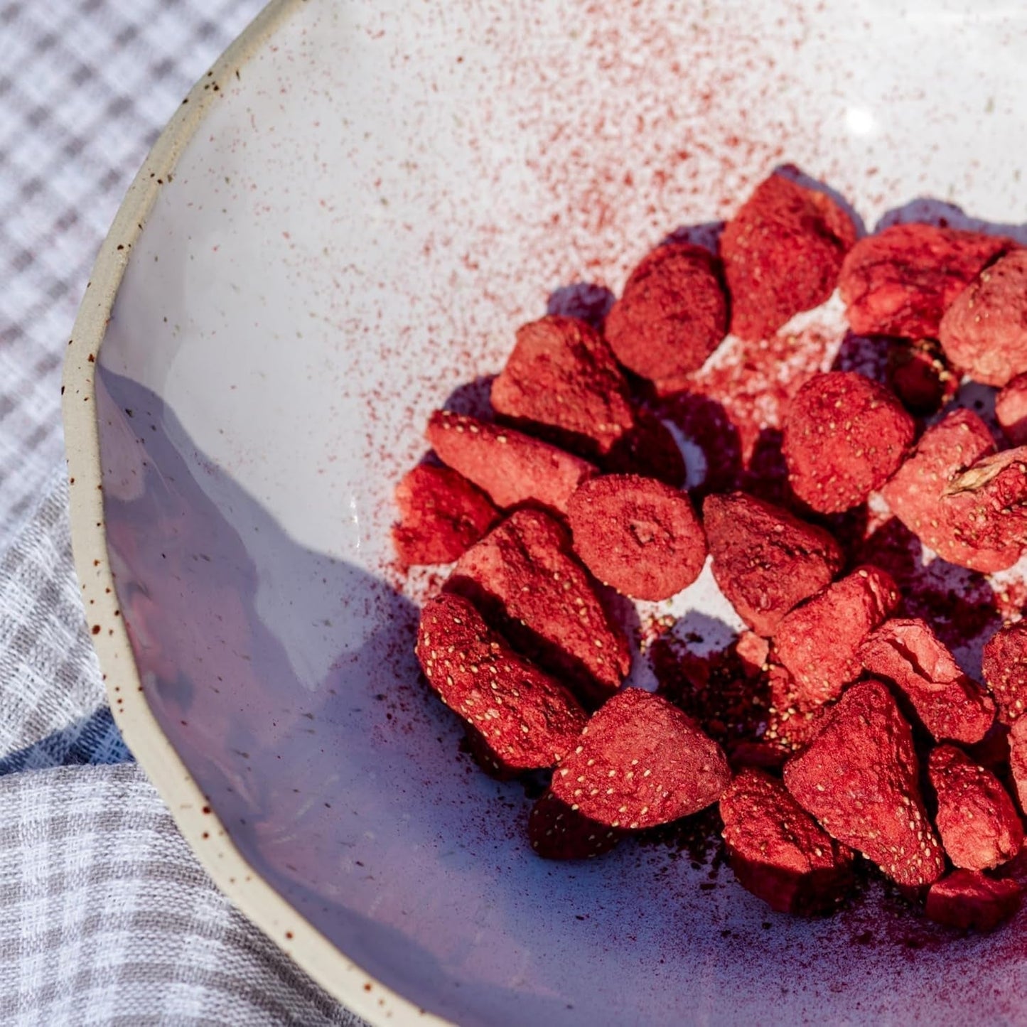 Gefriergetrocknete Früchte BAM, 40 Gramm, natürliche Früchte, perfekte Desserts, reichhaltiger Geschmack (Erdbeere). Dehydrierte Produkte Naty Shop