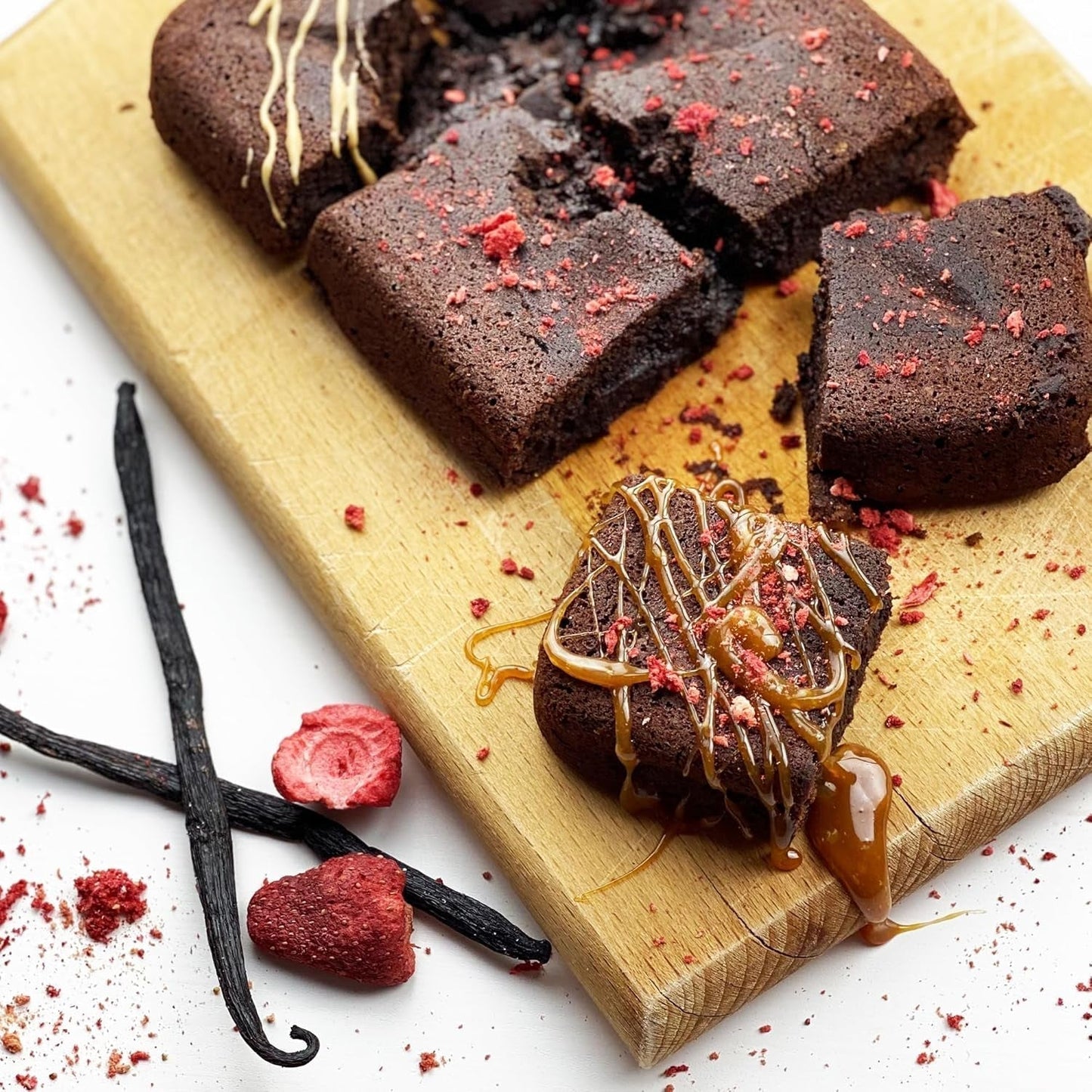 Gefriergetrocknete Früchte BAM, 40 Gramm, natürliche Früchte, perfekte Desserts, reichhaltiger Geschmack (Erdbeere). Dehydrierte Produkte Naty Shop