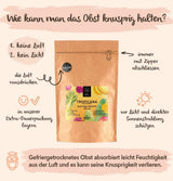 Gefriergetrocknete Früchte BRIX | Natürliche, trockene Mischung aus tropischen Früchten 80 g | Great Taste Award für Trockenfrüchte | GVO-frei, glutenfrei, vegan, Vitamine bleiben erhalten. Dehydrierte Produkte von Naty Shop