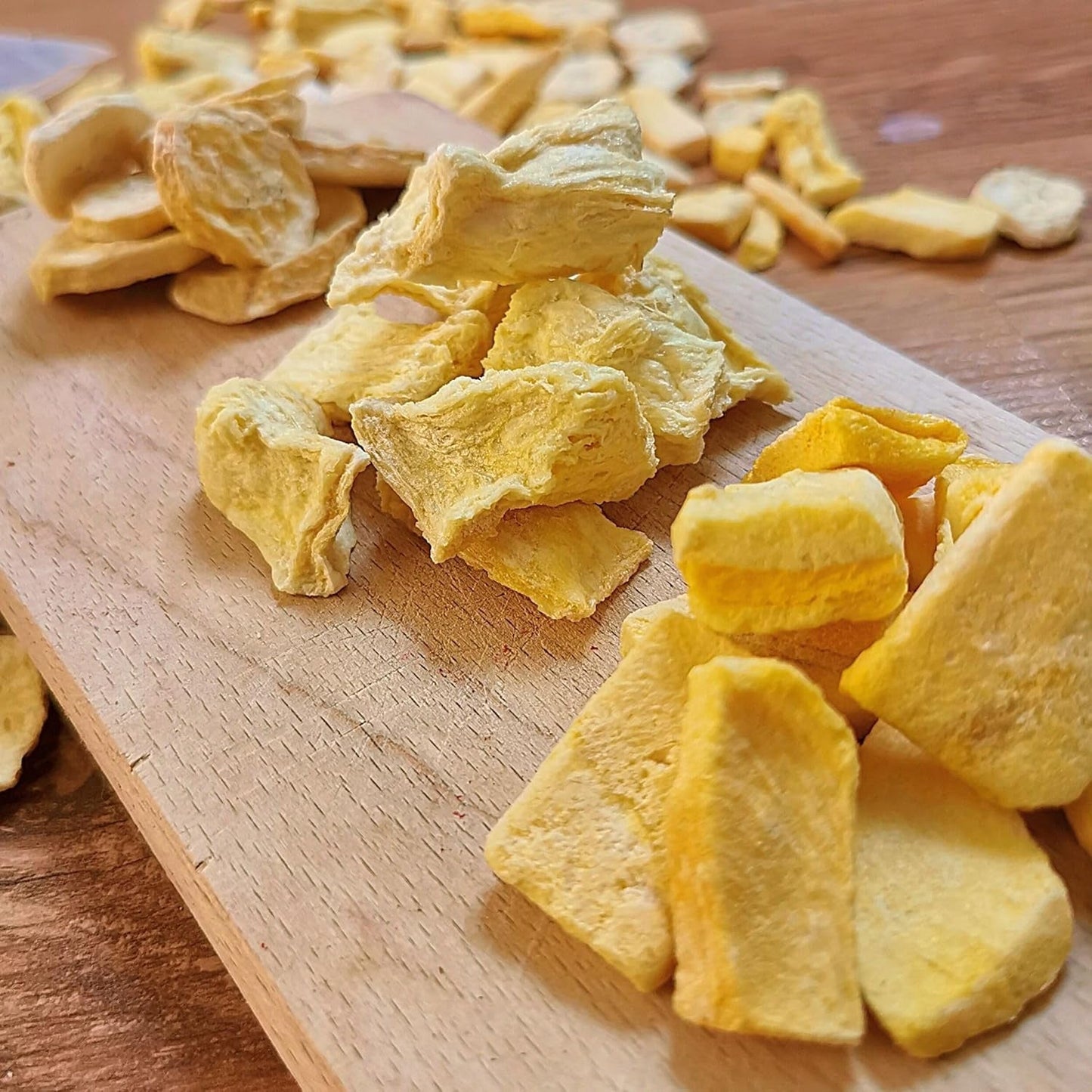 Gefriergetrocknete Früchte Mischung aus tropischen Früchten | XL 350g Gefriergetrocknete Ananas-Mango-Bananen-Mischung aus gefriergetrockneten Früchten | Gefriergetrocknete Früchte Ananas Banane Mango Trockenfruchtmischung | ZingyZoo Dehydrierte Produkte Naty Shop