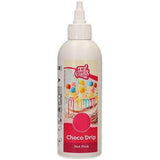 FunCakes Choco Drip Hot Pink (Dunkelrosa): Köstlicher Geschmack, einfach zu verwenden, perfekt für Drip Cakes, Schokoladen-Drip-Geschmack. Wiederverschließbare Packung 180 g. Zuckerpaste Naty Shop Standardtitel