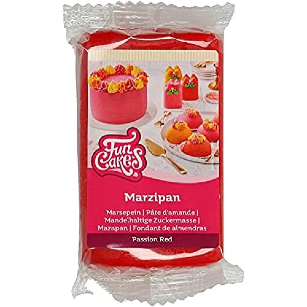 FunCakes Mandelzuckerpaste (niederländisches Marzipan) Passion Red: einfach zu verwenden und glatt, perfekt zum Dekorieren von Kuchen, halal, koscher und glutenfrei. 250 g. (2er Pack) Naty Shop Zuckerpaste 250 G (1 Packung)