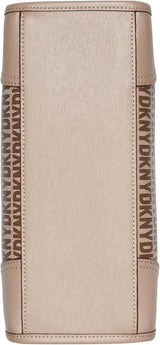 DKNY Damen Casual Tote Satchell, Chino/Toffee Damentaschen Naty Shop