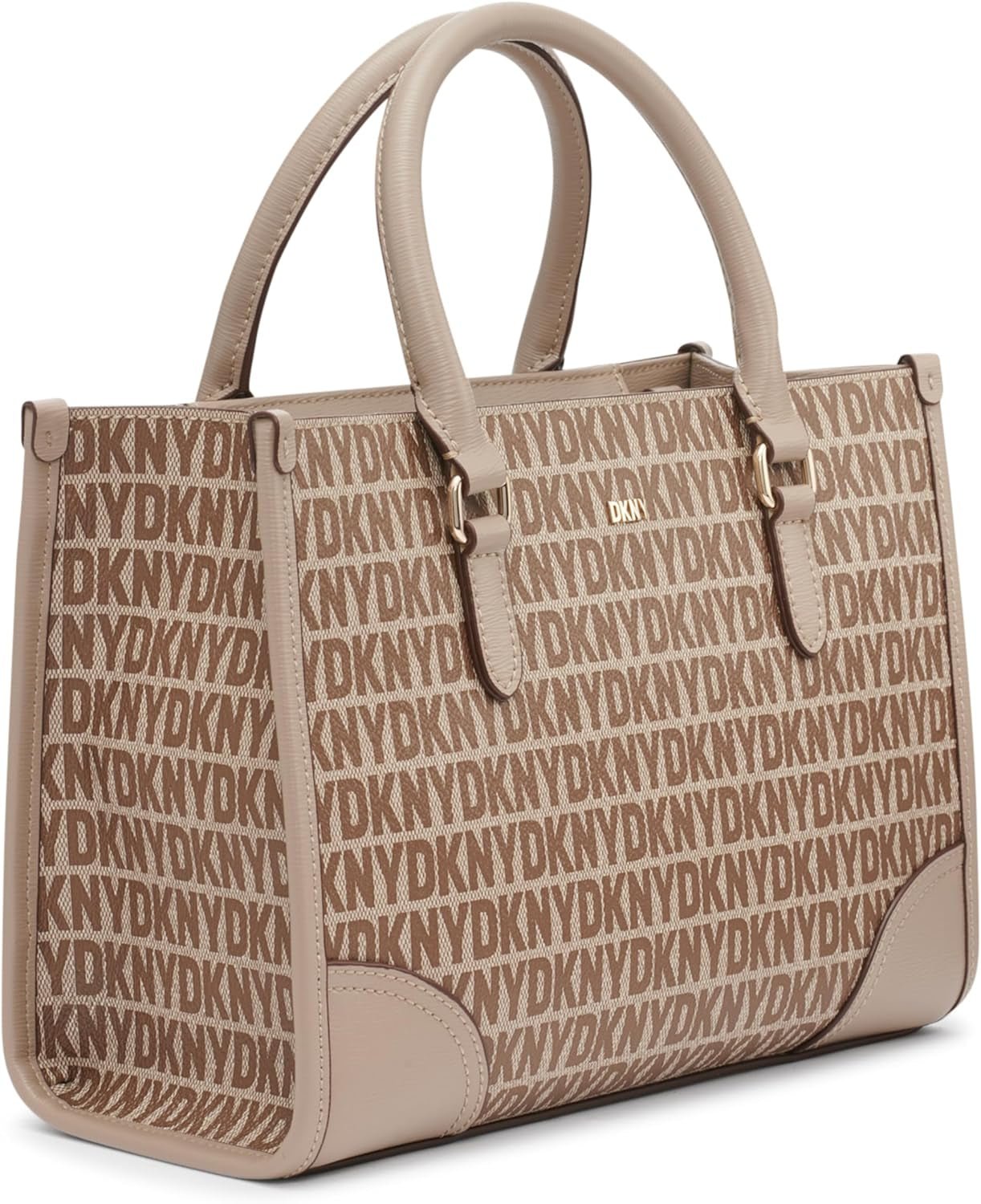DKNY Damen Casual Tote Satchell, Chino/Toffee Damentaschen Naty Shop