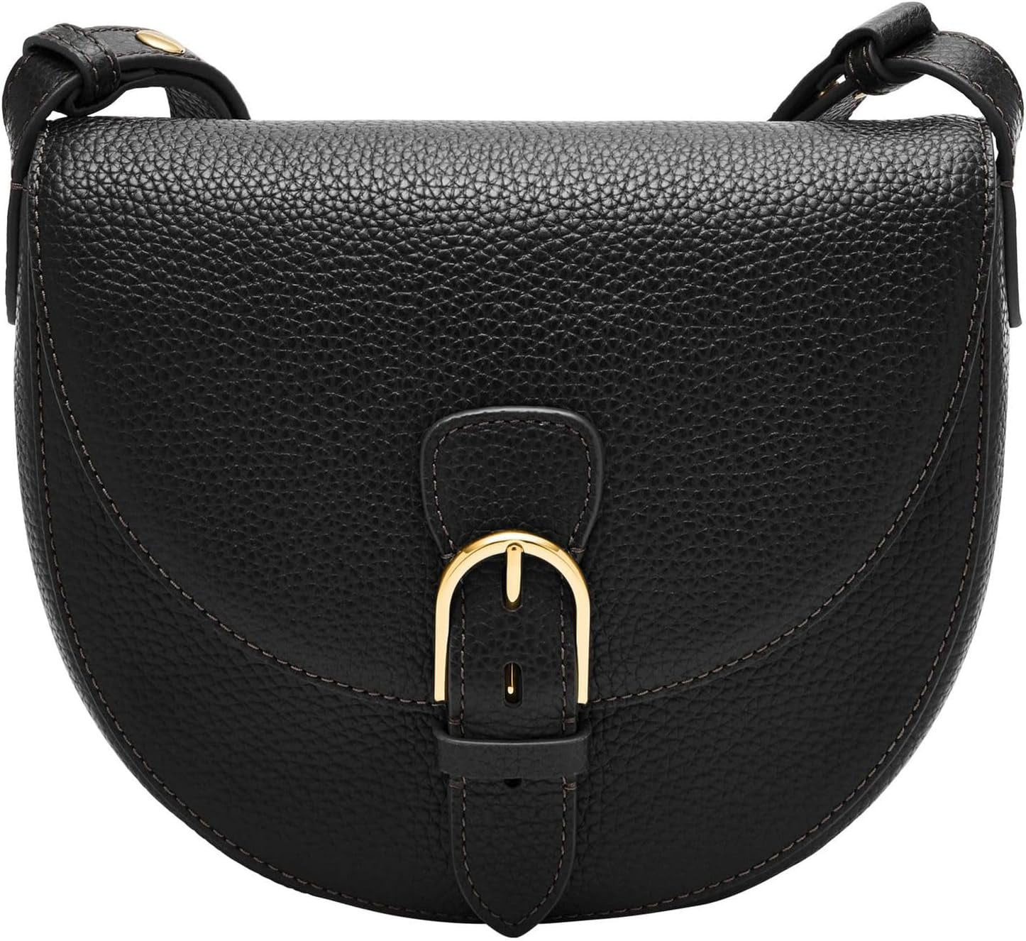 Fossil Everleigh Handtasche aus Leder oder Baumwolle für Damen Taschen Damen Naty Shop Mattschwarz