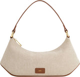 Damen-Umhängetasche JW PEI Lily Bags Women Naty Shop Braunes Canvas