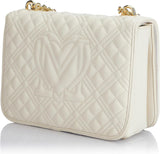 Love Moschino Damen-Umhängetasche, Weiß Naty Shop Damentaschen