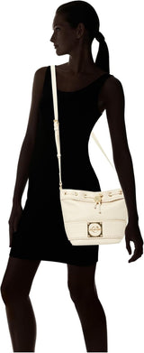 Love Moschino Damen-Umhängetasche, Elfenbeinfarbene Umhängetasche, Elfenbeinfarbene Damentaschen Naty Shop