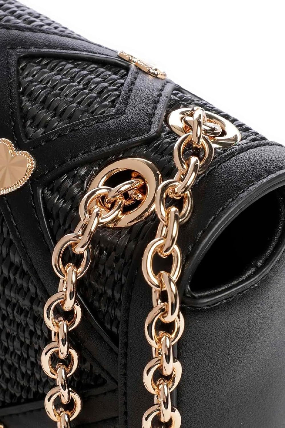 Love Moschino Damen-Umhängetasche, schwarze Umhängetasche, schwarze Damentaschen Naty Shop