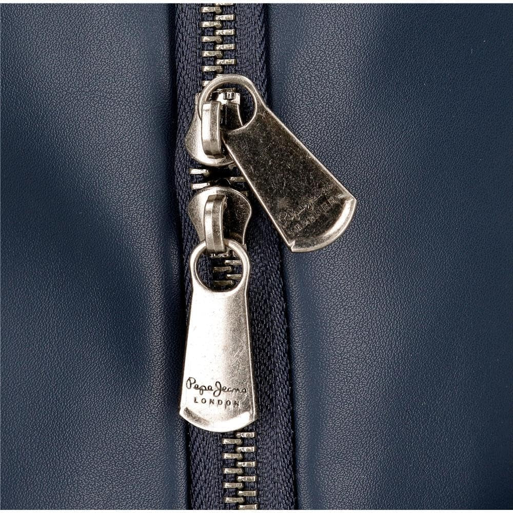 Pepe Jeans Celine Reisetasche, Blau, 40 x 25 x 20 cm, Polyester, mit Kunstlederdetails, 20 L, von Joumma Bags, Blau, Reisetasche, Gepäck und Reiseausrüstung Naty Shop