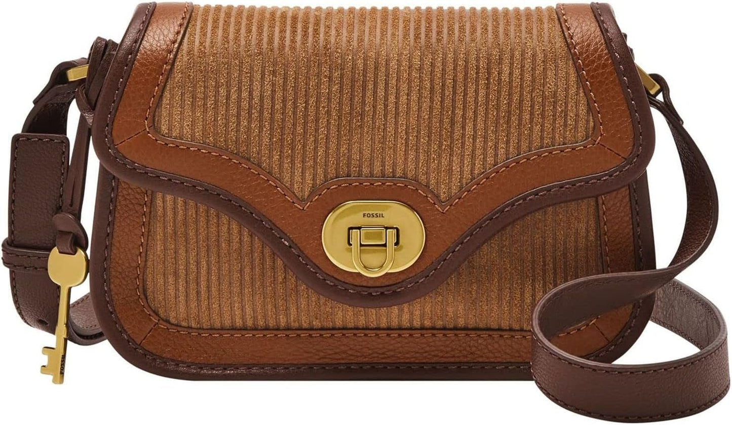 Fossil Damen-Heritage-Tasche, Leder/Polyurethan-Umhängetasche Multi L 21,6 cm, B 5,1 cm, H 14 cm ZB1817249 Damentaschen Naty Shop Standardtitel