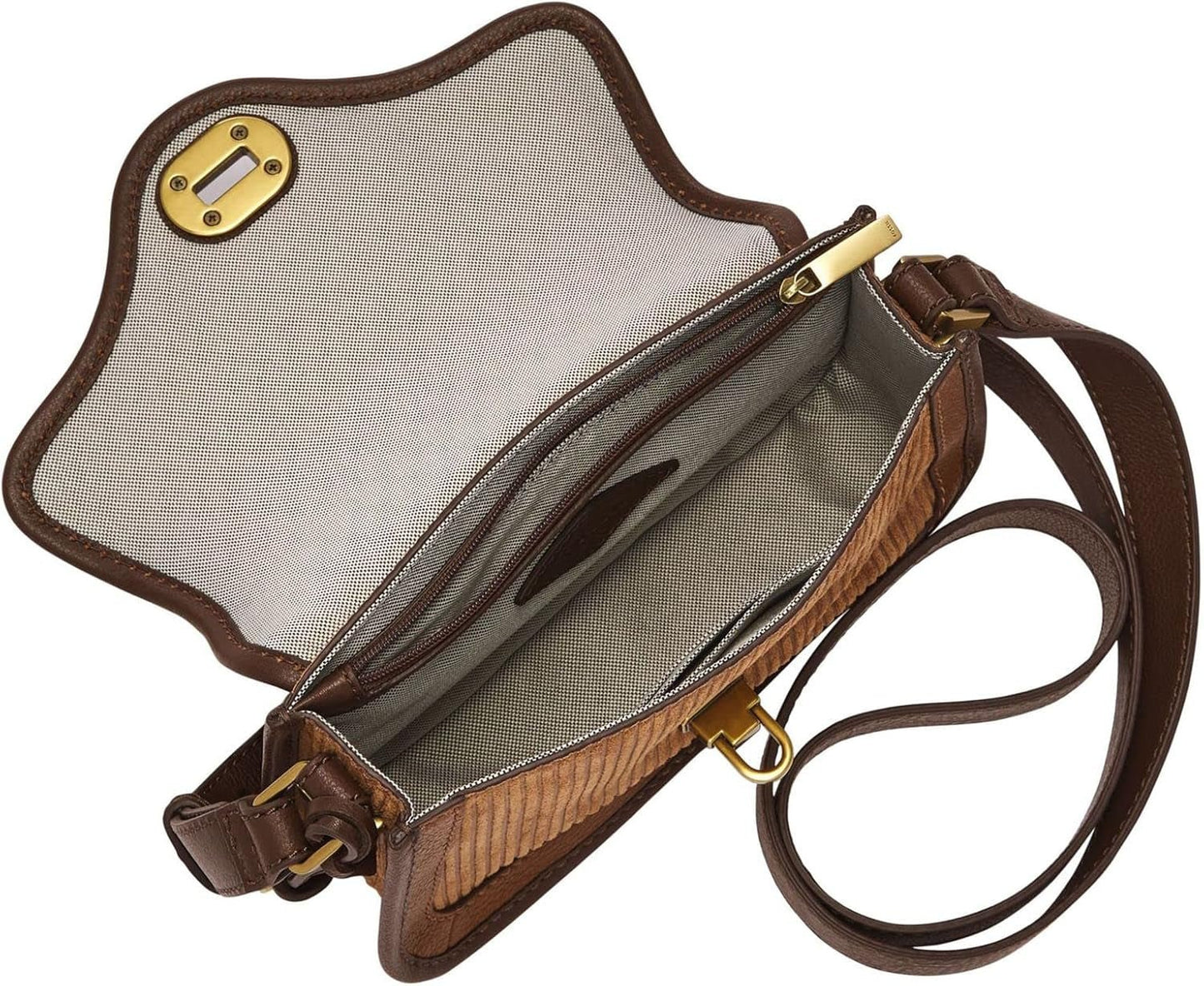 Fossil Tasche für Damen Heritage, Leder/Polyurethan Umhängetasche Multi L 21,6 cm, B 5,1 cm, H 14 cm ZB1817249 Damentaschen Naty Shop
