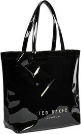 Ted Baker Damen Nicon Vinyl Bow Bag Damentaschen Naty Shop Schwarz