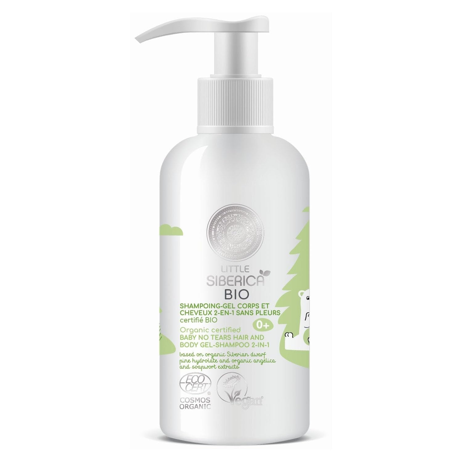 Duschgel - Geruchloses Shampoo Corps et Cheveux zertifiziert BIO 250 ml Kinder - Bade- und Hautpflege Naty Shop Standardtitel