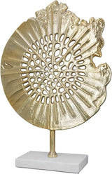 GILDE Deko große Figur Skulptur XXL – silberne Dekoskulptur aus Aluminium Farbe: Silber – Wohnzimmerdekoration Jubiläumsgeschenk Höhe 114 cm Statuetten und Skulpturen Naty Shop Gold Höhe 51 cm